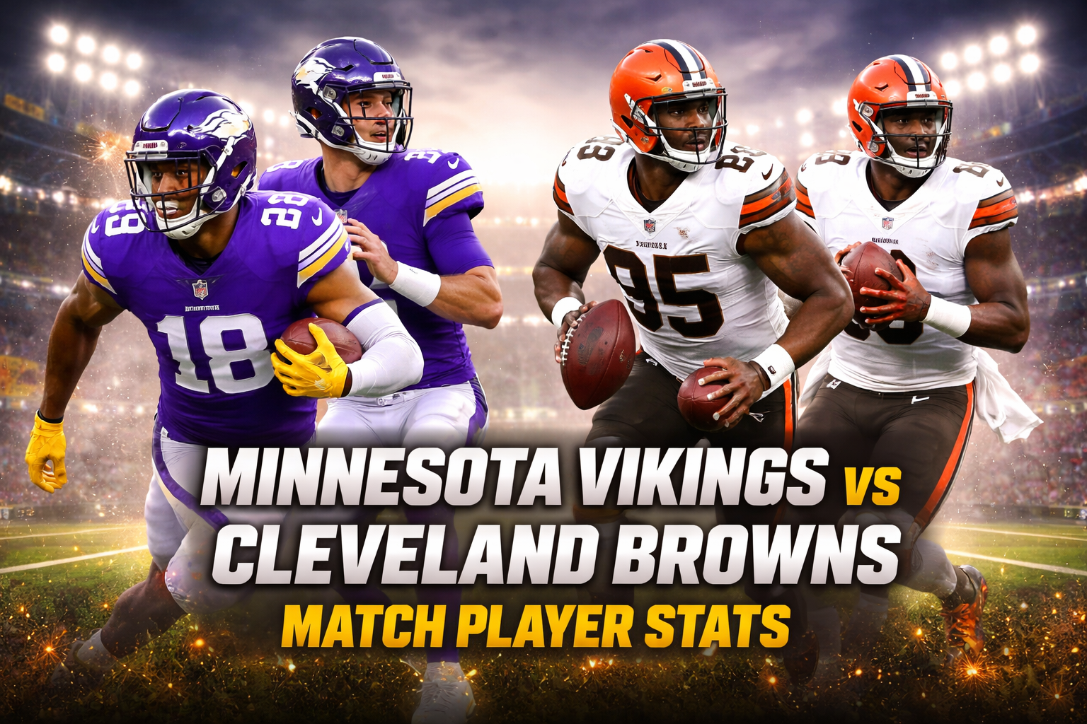Minnesota Vikings vs Cleveland Browns Match Player Stats
