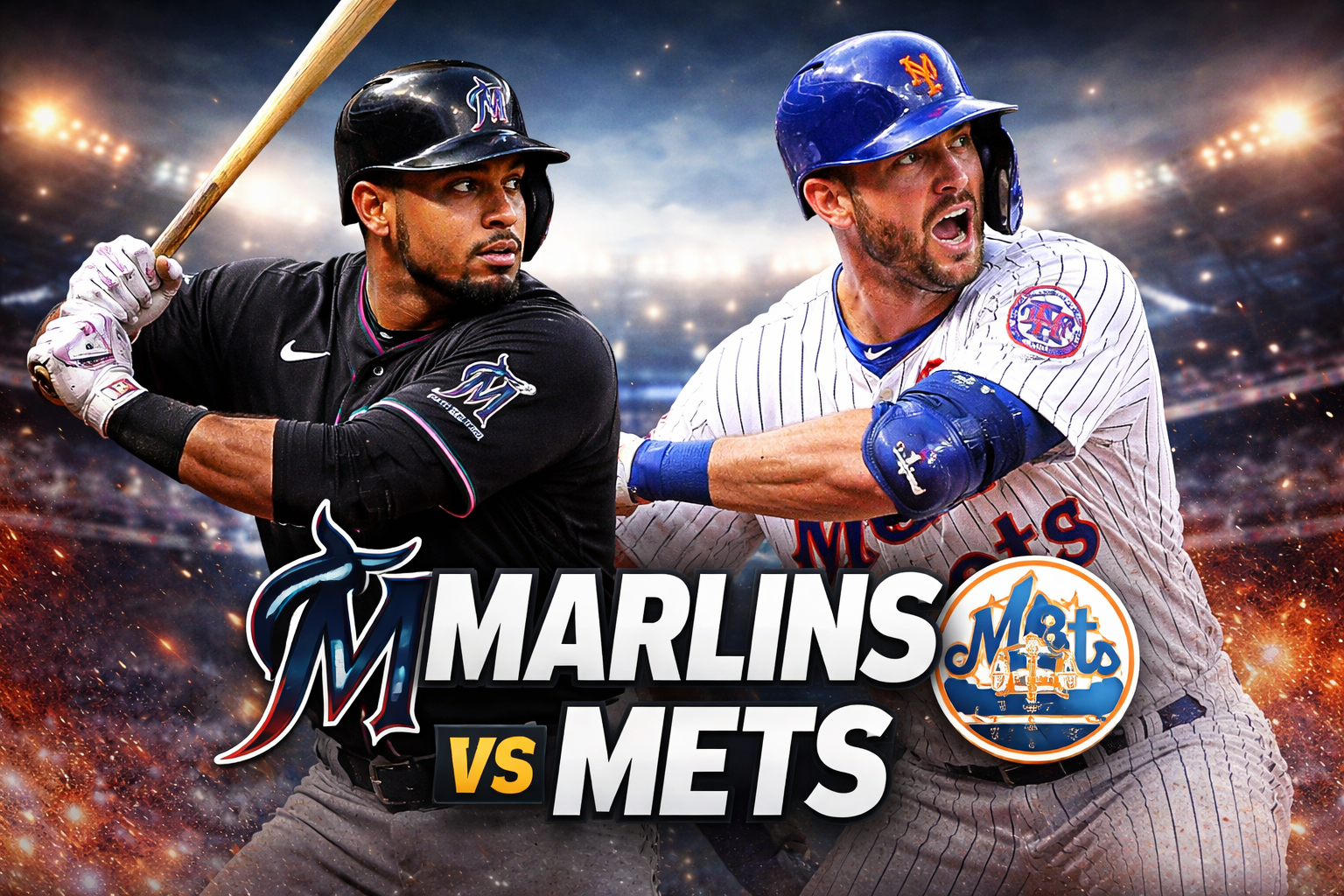 Miami Marlins vs Mets Match Player Stats