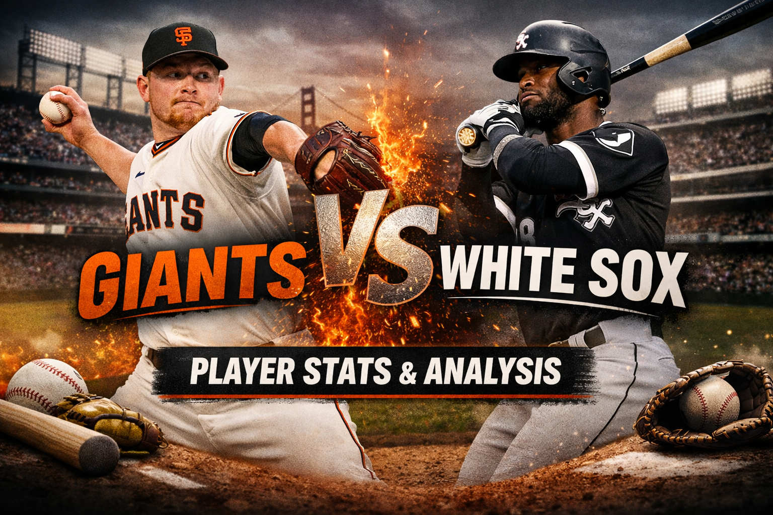 San Francisco Giants vs White Sox Match Player Stats