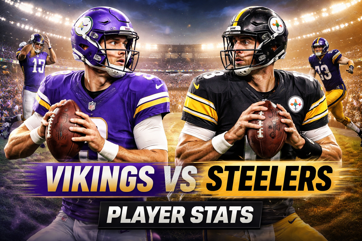 Minnesota Vikings vs Pittsburgh Steelers Match Player Stats