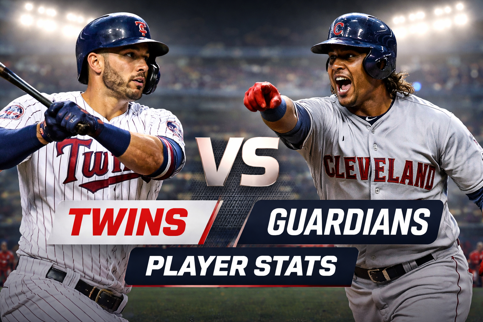 Minnesota Twins vs Cleveland Guardians Match Player Stats