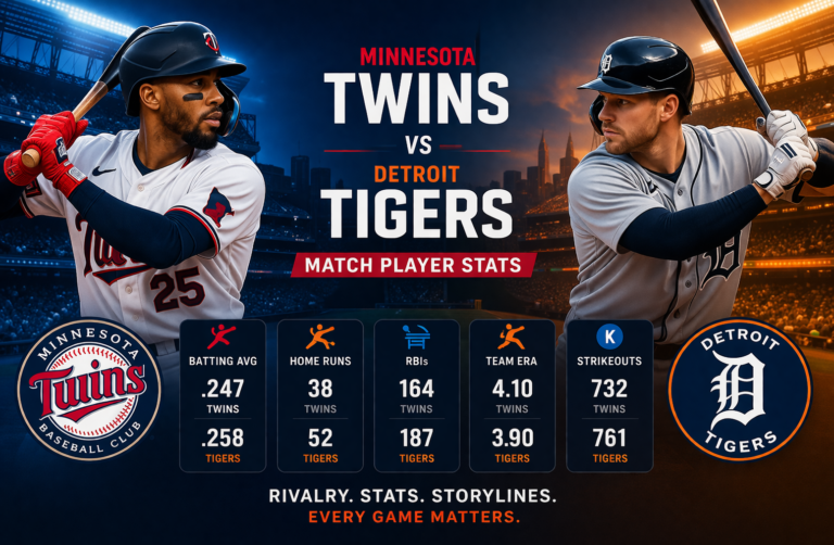 Minnesota Twins vs Detroit Tigers Match Player Stats